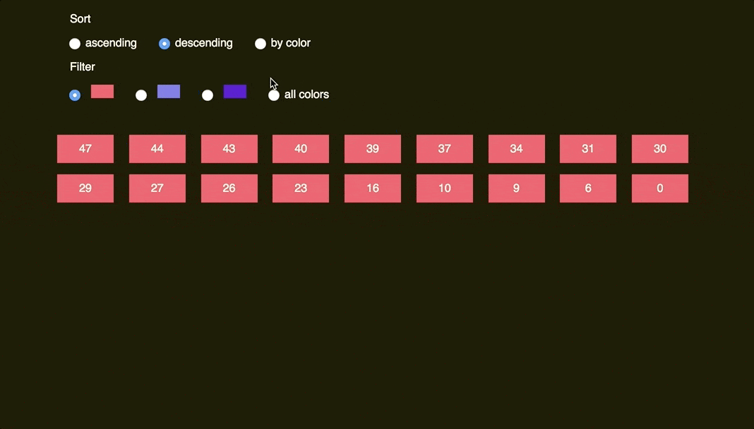an animation demoing onAppear and onExit callbacks