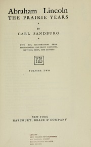 Cover of edition abrahamlincolnpr00sandrich