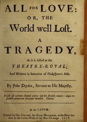 Cover of edition allforloveorworl00dryd_1