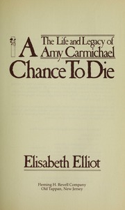 Cover of edition chancetodielif00elli