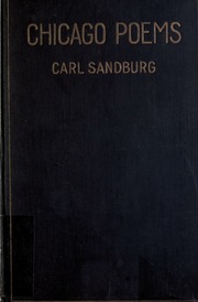 Cover of edition chicagopoems00sandrich