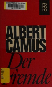 Cover of edition derfremde0000camu