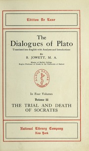 Cover of edition dialoguesofplato03plat_0