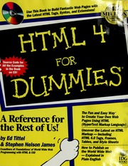 Cover of edition html4fordummies00titt