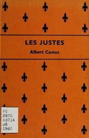 Cover of edition lesjustes0000camu