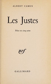 Cover of edition lesjustespieceen0000camu