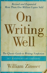 Cover of edition onwritingwellcla00zins_4