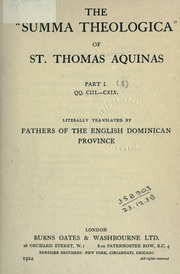 Cover of edition p1summatheologicao05thomuoft