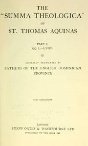 Cover of edition summatheologicao03thom