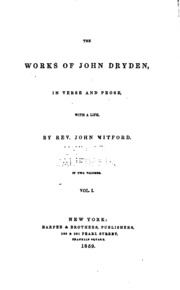 Cover of edition worksjohndryden01mitfgoog