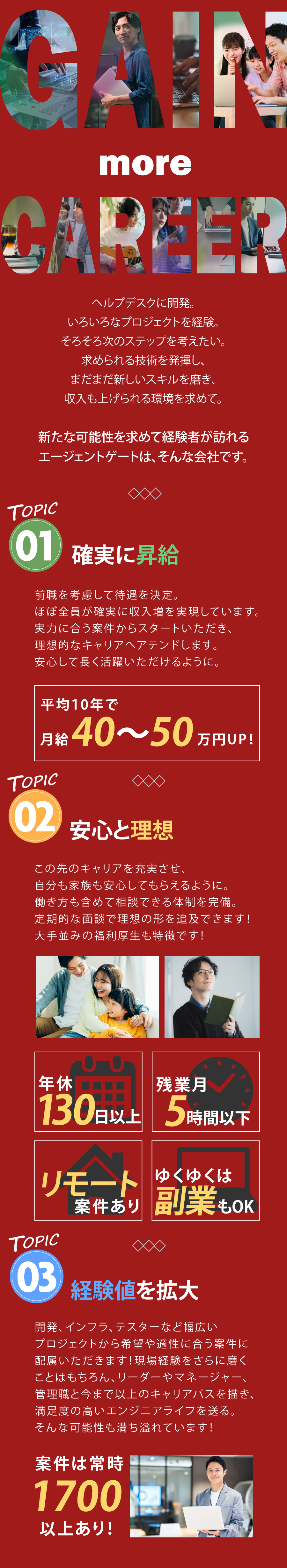 株式会社エージェントゲートからのメッセージ