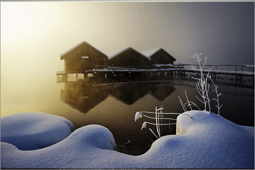 Three Boat Houses