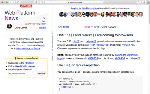 CSSの新しい疑似クラス「:is()」「:where()」