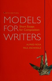 Cover of: Models for writers: short essays for composition