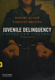 Cover of: Juvenile delinquency: causes and control