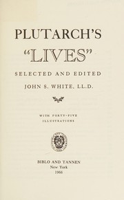 Cover of: Plutarch's "Lives"