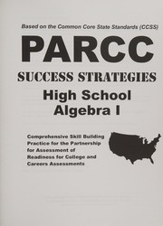 Cover of: PARCC success strategies: high school algebra I