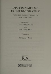 Cover of: Dictionary of Irish biography: from the earliest times to the year 2002