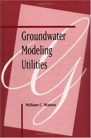 Cover of: Groundwater modeling utilities