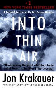 Into Thin Air by Jon Krakauer