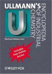 Cover of: Ullmann's Encyclopedia of Industrial Chemistry by Wiley-VCH, Wiley-VCH