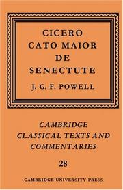 Cover of: Cato Maior de senectute