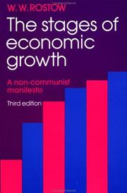 The stages of economic growth by Walt Whitman Rostow