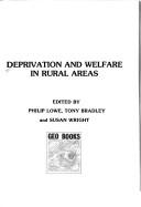 Cover of: Deprivation and welfare in rural areas