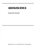 Cover of: Adolescence by Eastwood Atwater, Eastwood Atwater