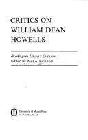 Cover of: Critics on William Dean Howells