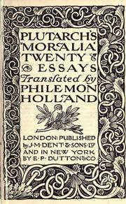 Cover of: Moralia