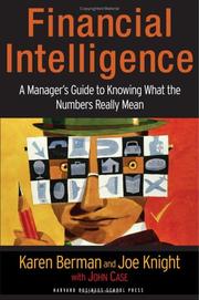 Cover of: Financial intelligence by Karen Berman, Karen Berman