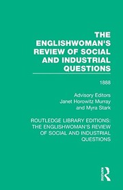 Cover of: The Englishwoman's Review of Social and Industrial Questions: 1888