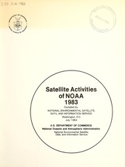 Cover of: Satellite activities of NOAA