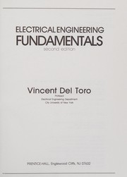 Cover of: Electrical engineering fundamentals