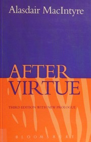 Cover of: After virtue