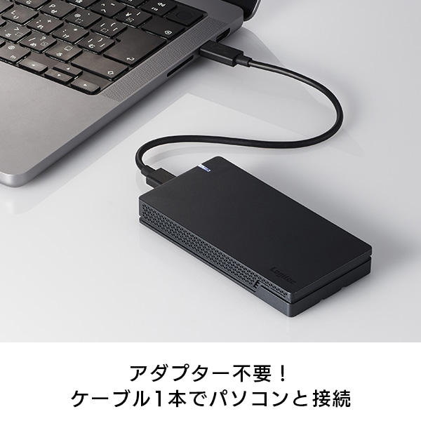 USB 40Gbps USB4 対応 外付け ポータブル SSD Type-C 温度検知ファン PS5 動作確認済 1TB Mac iPad Pro Windows11 読み込み3,650MB/s 書き込み3,800MB/s LMD-PBT010U4CBK