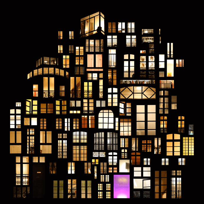 Dreamy Window Collage Structures