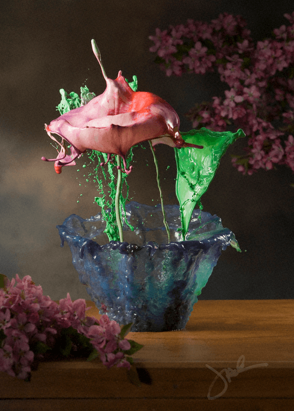 High Speed Liquid Flowers