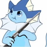 Vaporeon with gun template