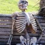 Waiting Skeleton | POV: WAITING FOR THE BEAT DROP IN A TROLL FACE EDIT | image tagged in memes,waiting skeleton | made w/ Imgflip meme maker