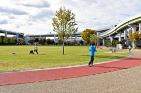 傷害事件があったみなとのもり公園＝神戸市中央区小野浜町