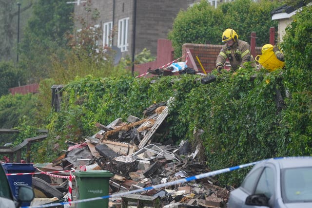 The scene at Violet Close in Benwell