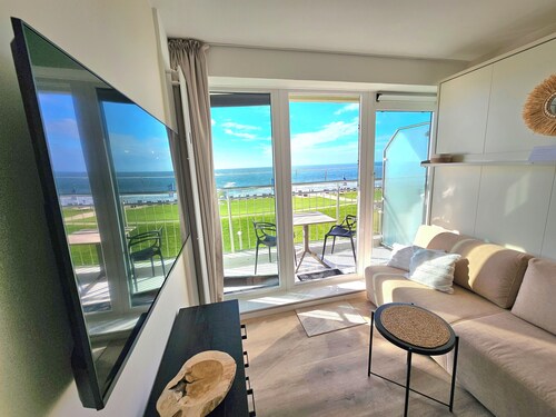 Einraumwohnung Kaiserhof 31 Norderney mit Meerblick direkt am Strand