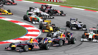 Formula One 2010 Rd.3 Malaysian GP: opening lap, 2010