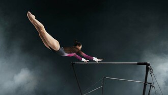 A female artistic gymnast