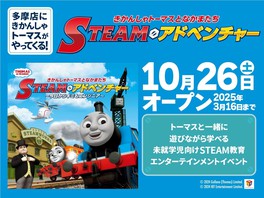 日本最大級の室内遊園地で実施される「きかんしゃトーマス」の体験型テーマイベント