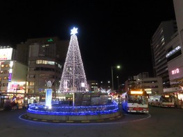 大通り沿いがイルミネーションで彩られる※昨年の実施風景