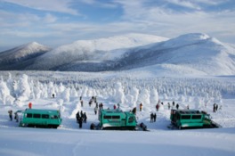 雪上車で行く樹氷鑑賞ツアーは是非参加したい