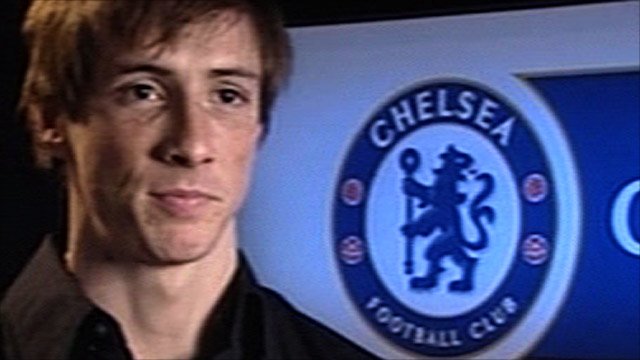 New Chelsea signing striker Fernando Torres